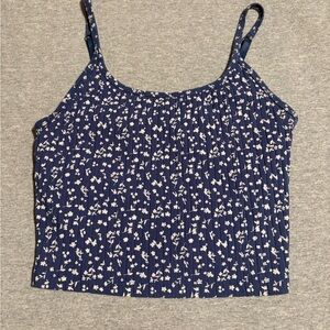Old Navy Navy Blue Floral Camisole